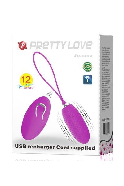 Joanna Oeuf vibrant USB à télécommande de chez PRETTY LOVE