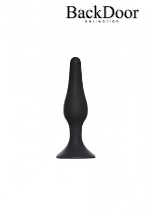 Slim Anal Noir Plug ventouse de chez BLACKDOOR ( PL 11 )