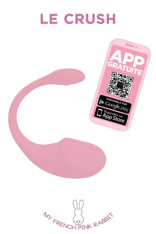 Le Crush  Connexion Oeuf vibrant USB connecté bluetooth de chez MY FRENCH PINK RABBIT