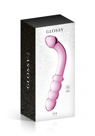 Gode ou Plug courbé en Verre 22cmx de che GLOSSY TOYS ( PL25 )