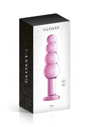 Gode ou Plug boules progréssives en Verre  18.5cm de chez GLOSSY TOYS ( PL26 )