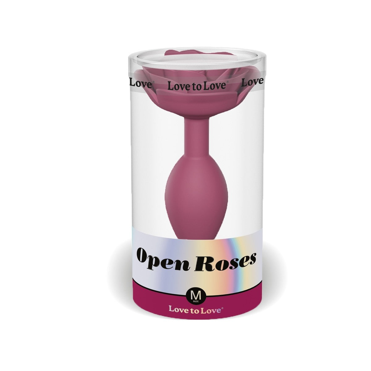 Open Roses M Plum Star Plug Rose de chez LOVE TO LOVE ( PL07 )