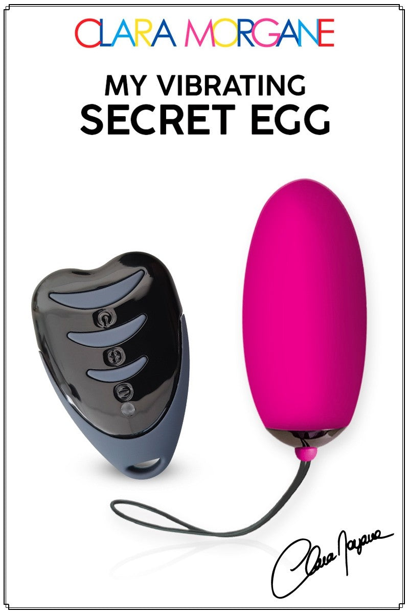 Oeuf Vibrant Secret USB rechargeable et télécommande à pile de CLARA MORGANE SEXTOYS