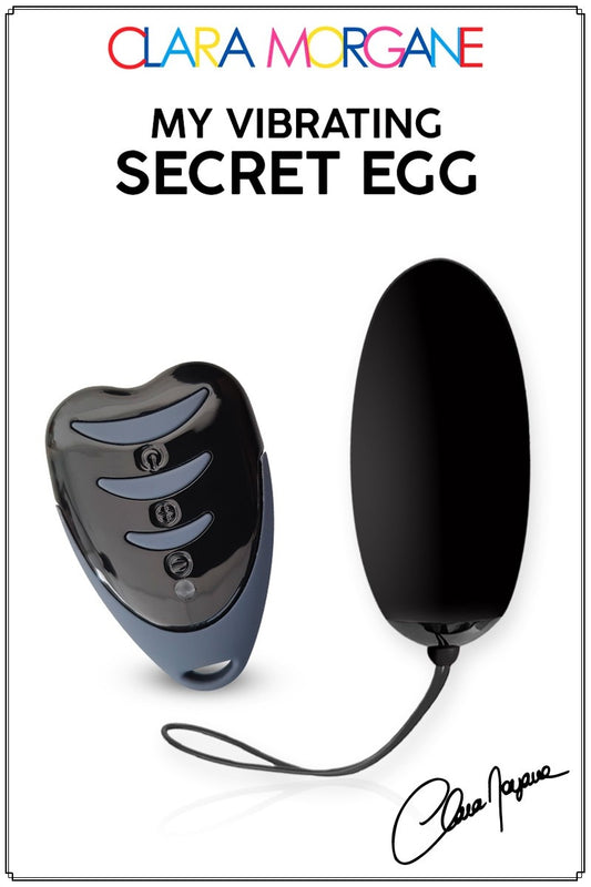 Oeuf Vibrant Secret USB rechargeable et télécommande à pile de CLARA MORGANE SEXTOYS