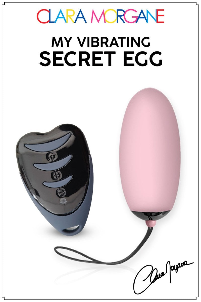 Oeuf Vibrant Secret USB rechargeable et télécommande à pile de CLARA MORGANE SEXTOYS