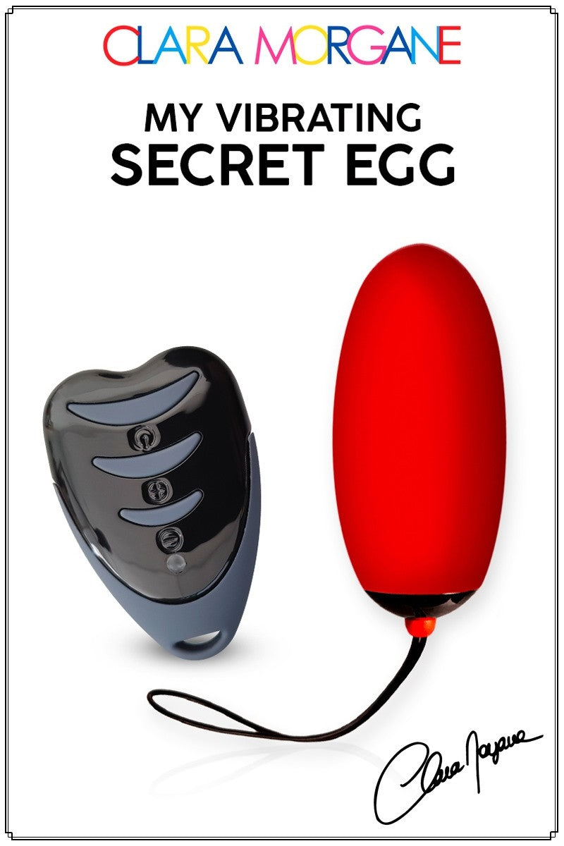 Oeuf Vibrant Secret USB rechargeable et télécommande à pile de CLARA MORGANE SEXTOYS