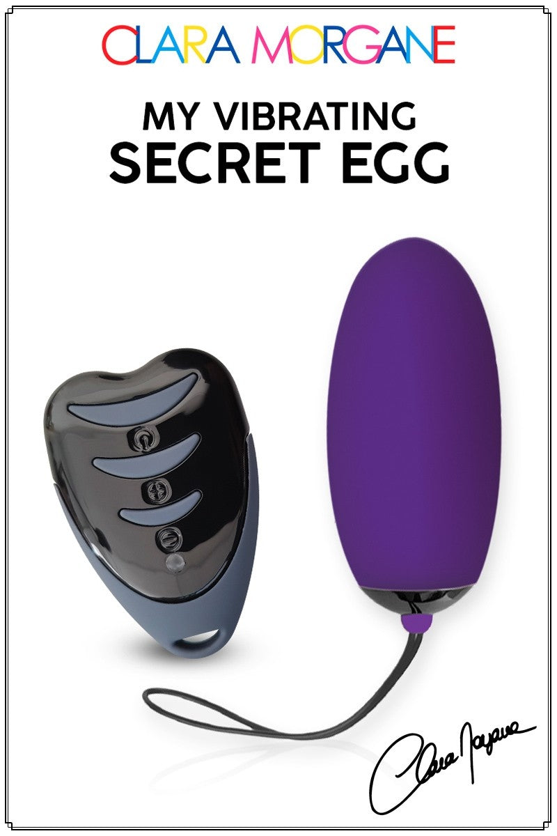 Oeuf Vibrant Secret USB rechargeable et télécommande à pile de CLARA MORGANE SEXTOYS