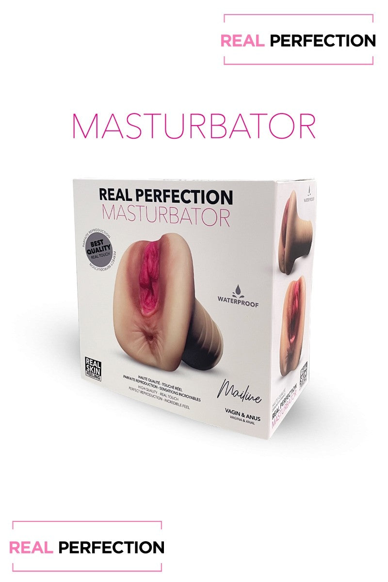 Mailine double Masturbateur Hyper Réaliste Vagin Anus de chez REAL PERFECTION