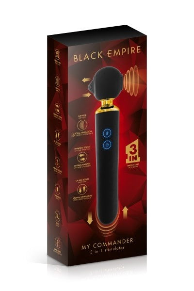 My Commander vibro clitoris 3 fonctions plaisir USB de chez BLACK EMPIRE