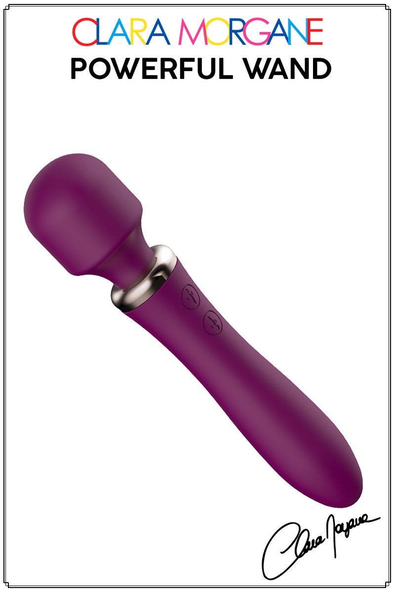 Powerful Wand Vibro Rose USB de chez CLARA MORGANE SEXTOYS